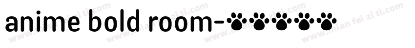 anime bold room字体转换